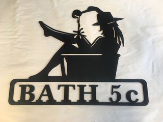Woman in Bath Silhouette