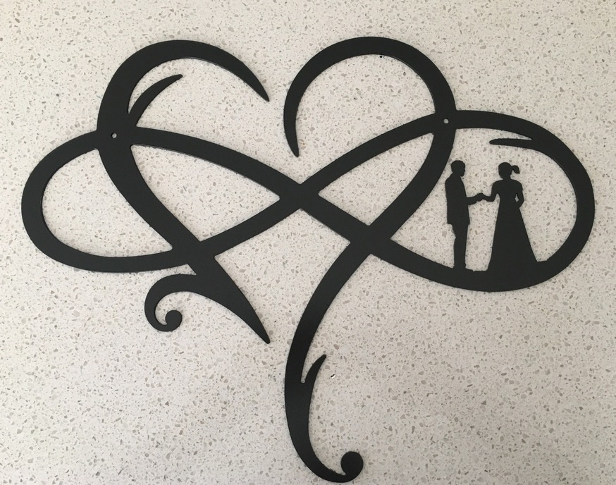 Bride and Groom Infinite Love Symbol