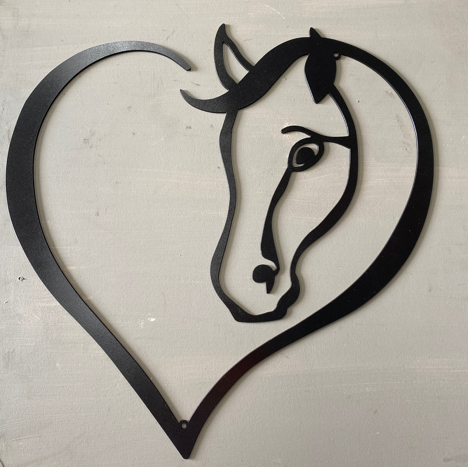 Horse Heart Art (corten steel)