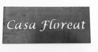 Custom House Signs Corten Plate