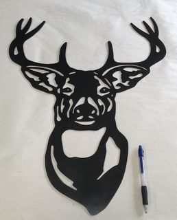 Custom Stag Deer Head Hunting Sign