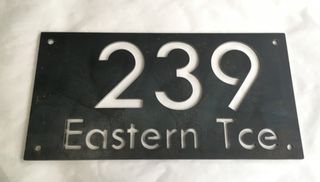 House Numbers 2.5-3mm thick Corten Steel