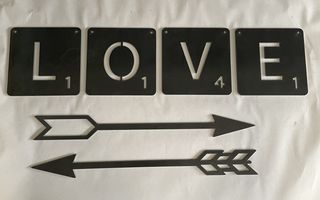 SCRABBLE LETTERS 110mm  ***WOOD ***