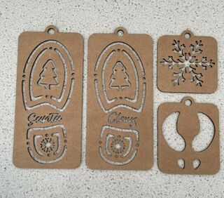 Santa Footprint Set