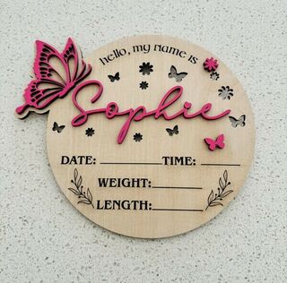 BABY ANNOUNCEMENT PLAQUE